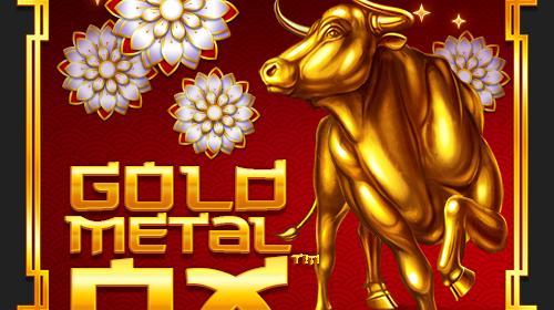 Gold metal Ox